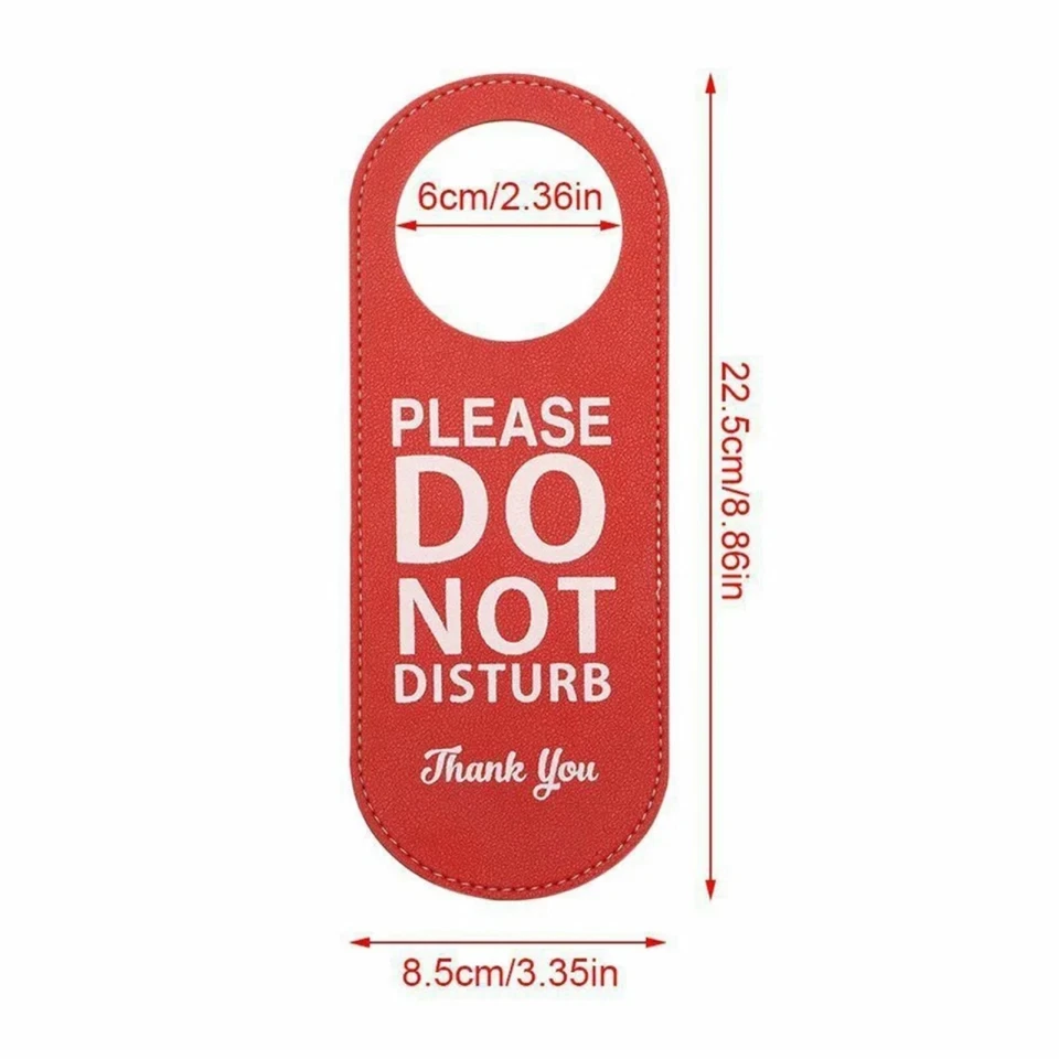 Please Do Not Disturb - Please Knock Reversible Door Sign Hotel Room Bedroom - Image 2 of 4