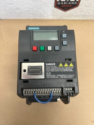 Siemens 6SL3210-5BE17-5UV0 1 Hp Sinamics V20 Inverter Drive