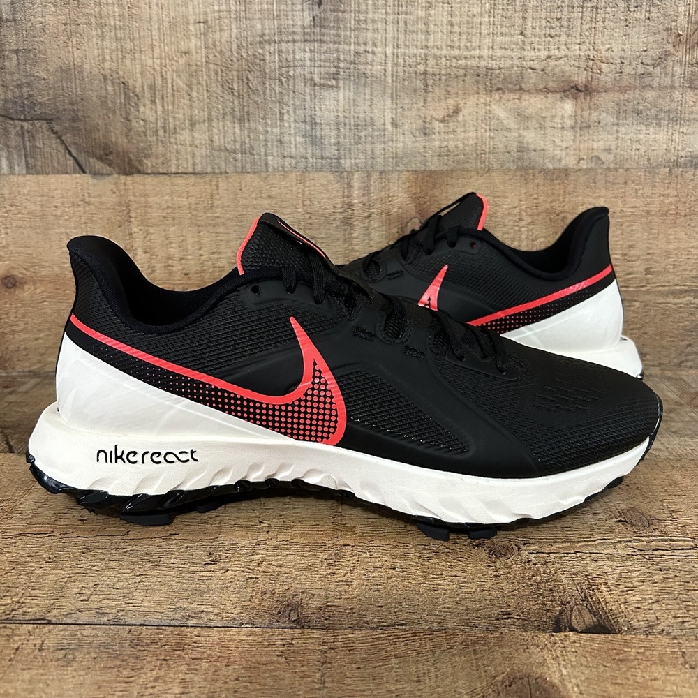 Nike React Infinity Pro Golf Shoes Mens Size 8 Black White Red CT6620-002