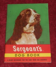 Vintage Sergeants Dog Book Care Products Tick...