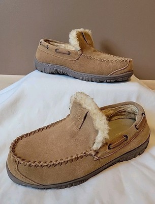 Clarks Tan Suede Slip-On Moccasin Clarks Holly Cinnamon Fur Flat Suede Slip On Rounded Toe  main image 4