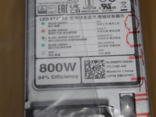 DELL POWEREDGE G15 800W PLATINUM PLUS 80 电源供应 0MGPPC 0C8T2P 0CTWCN - - Picture 2 of 3
