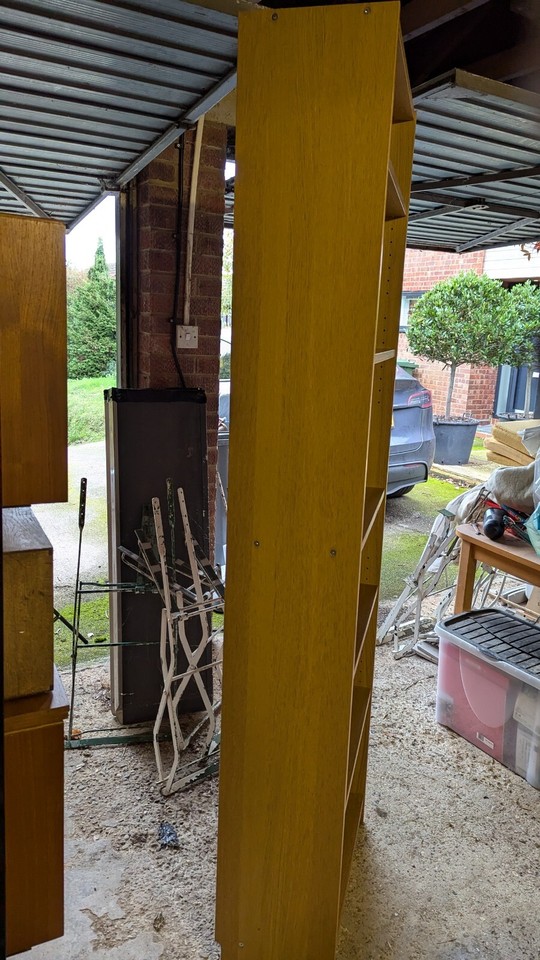 Bookcase shelving units Ikea BILLY Oak Veneer , adjustable shelves