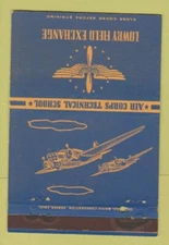 Matchbook Cover - Lowry Air Field Exchange Denver Colorado Military 40 Strike