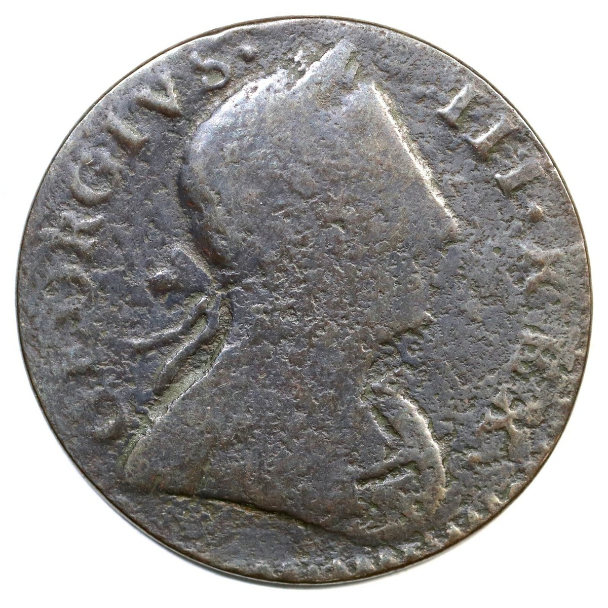 1776 George III Machin's Mills Colonial Copper Coin | eBay