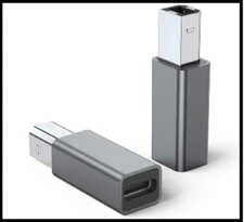 USB C Female to Printer Male Adapter  2-Pack USB Type C to USB B Convert Conn...