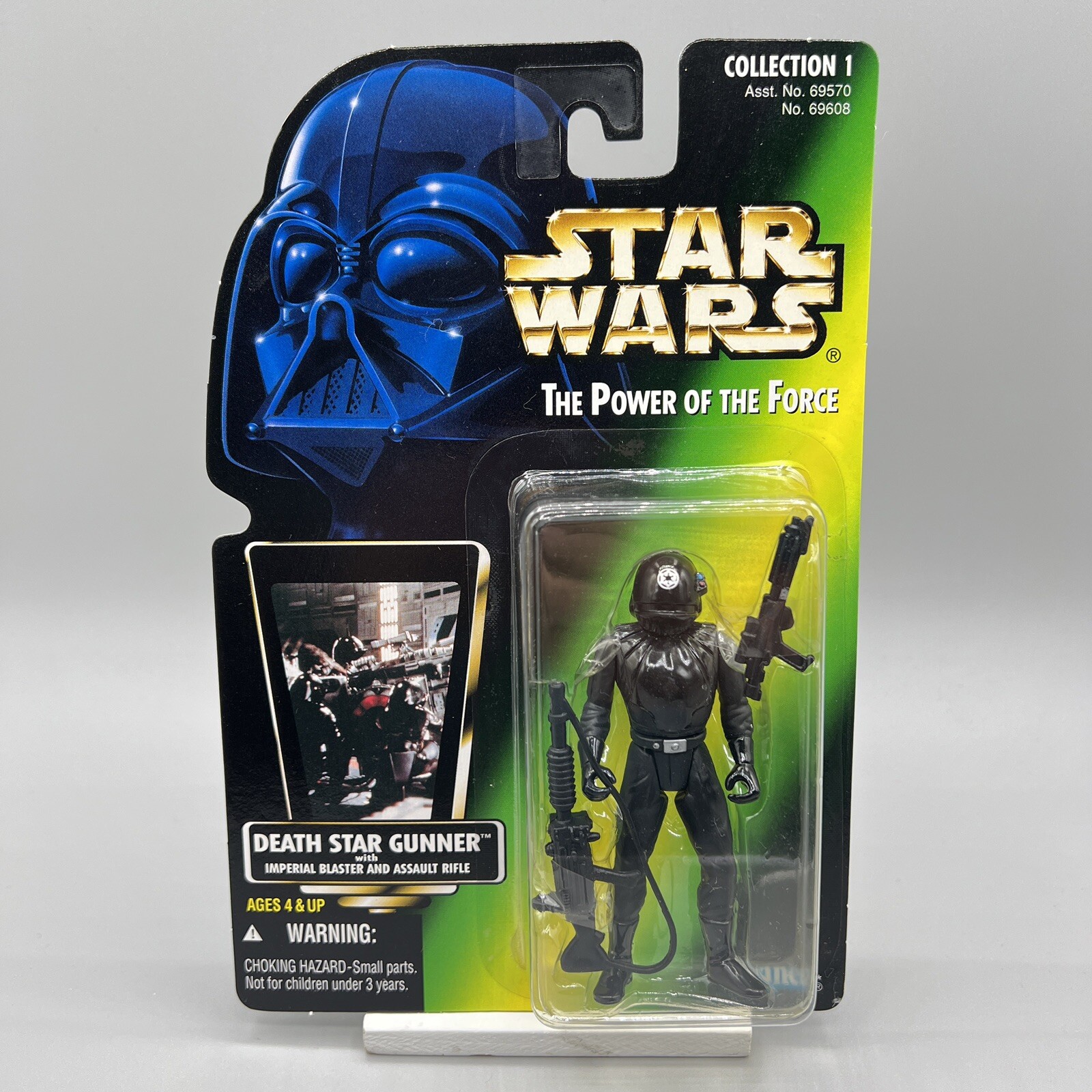 Kenner Death Star Gunner Imperial Blaster POTF Green Card Action Figure 1996