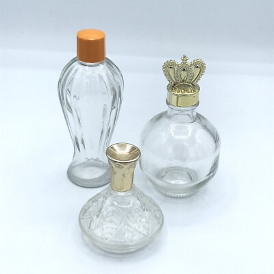 3 VTG Perfume Bottles Prince Matchabelli Bourjois NY Bakelite Lid 1960 s Small