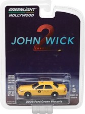 Greenlight 1:64 Scale John Wick: Chapter 2 2008 Ford Crown Victoria Taxi 44790F