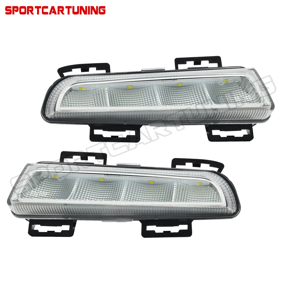 For 12-14 Smart Fortwo 451 Front Bumper Led Daytime Running Light Fog Lamp 12V  - Imagem 3 de 4