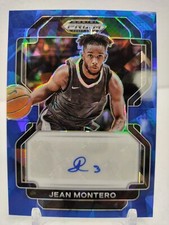 JEAN MONTERO AUTO #/75 BLUE ICE 2022 23 Panini Prizm Draft Picks ROOKIE Spartans