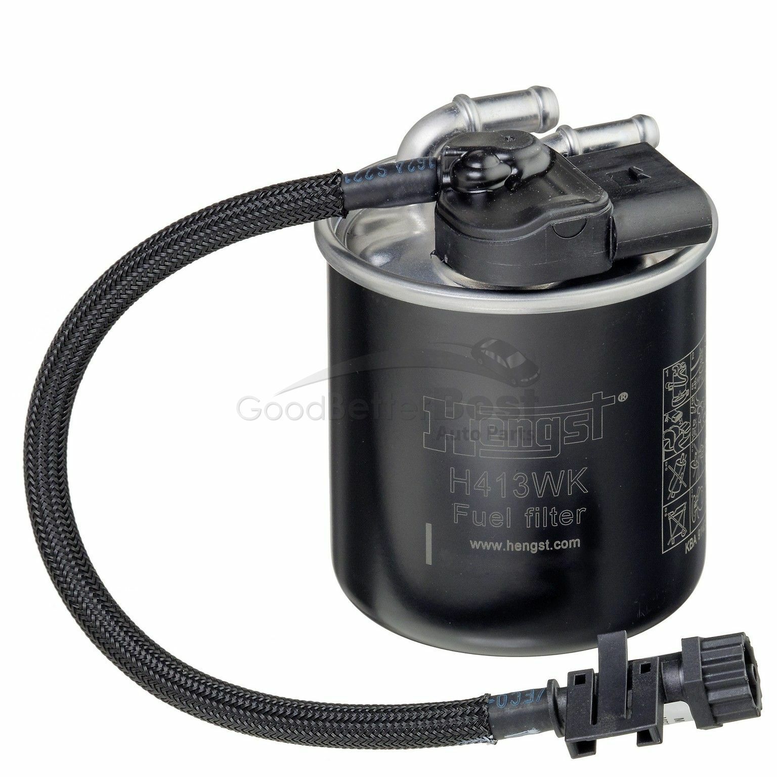 One New Hengst Fuel Filter In-Line H413WK A6510902952 for Mercedes MB
