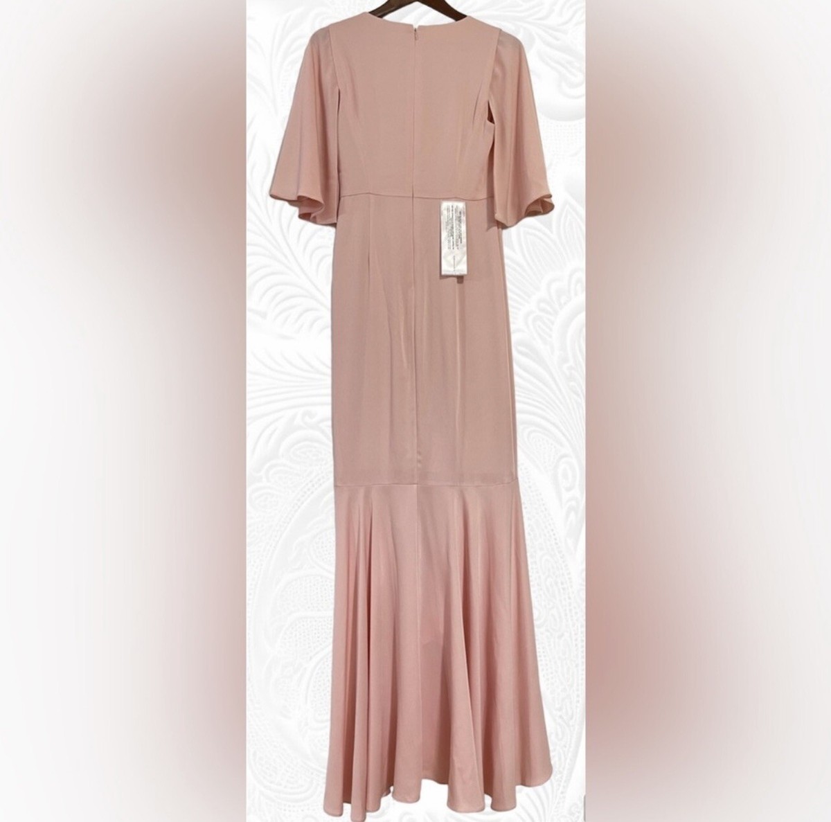 bcbg bridesmaid dresses BCBG Max Azria Womens Asymmetric Side Slit Formal Dress, Regular 8 (M) / Light Crystal Blue