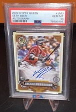 2022 Topps Gypsy Queen Seth Beer  Rookie Auto PSA 10 #6QA-JMU Diamondbacks