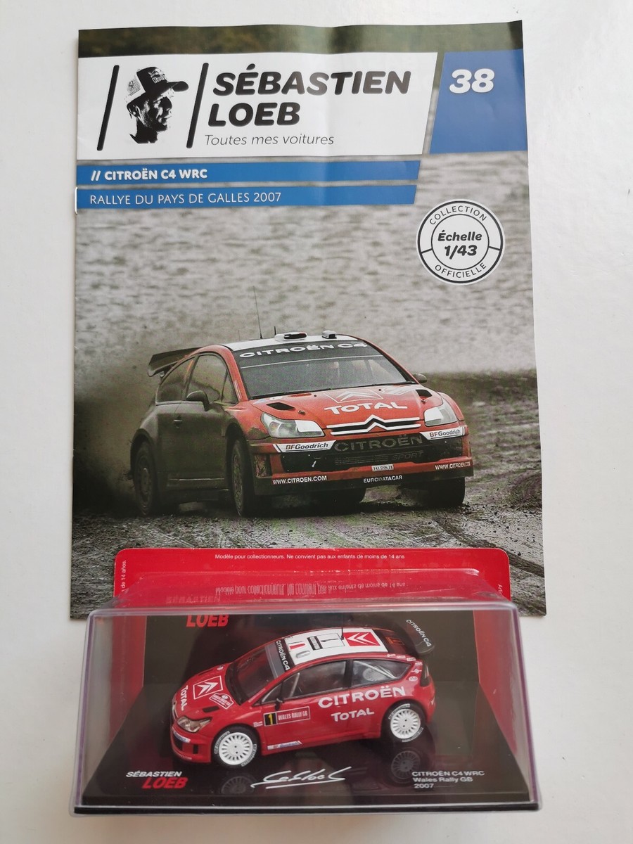 Voiture De Rallye 1/43 Sébastien Loeb - Citroën C4 WRC 2007 | Boîte Altaya Neuve