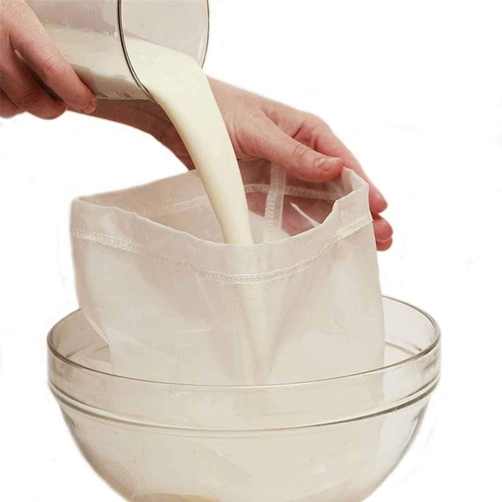 Premium Fine Mesh Nut Milk Bag for Almond, Soy, and Dairy-Free Milk Straining-image