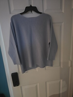 Bogner Womens O/S Vintage blue Wool Sweater 