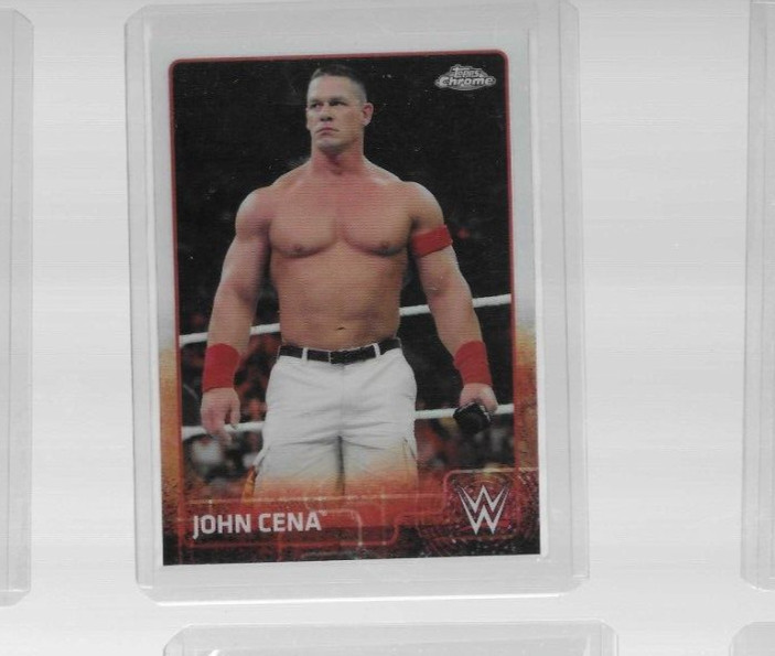 2015 TOPPS CHROME WWE REFRACTOR JOHN CENA SP CARD #38 A25