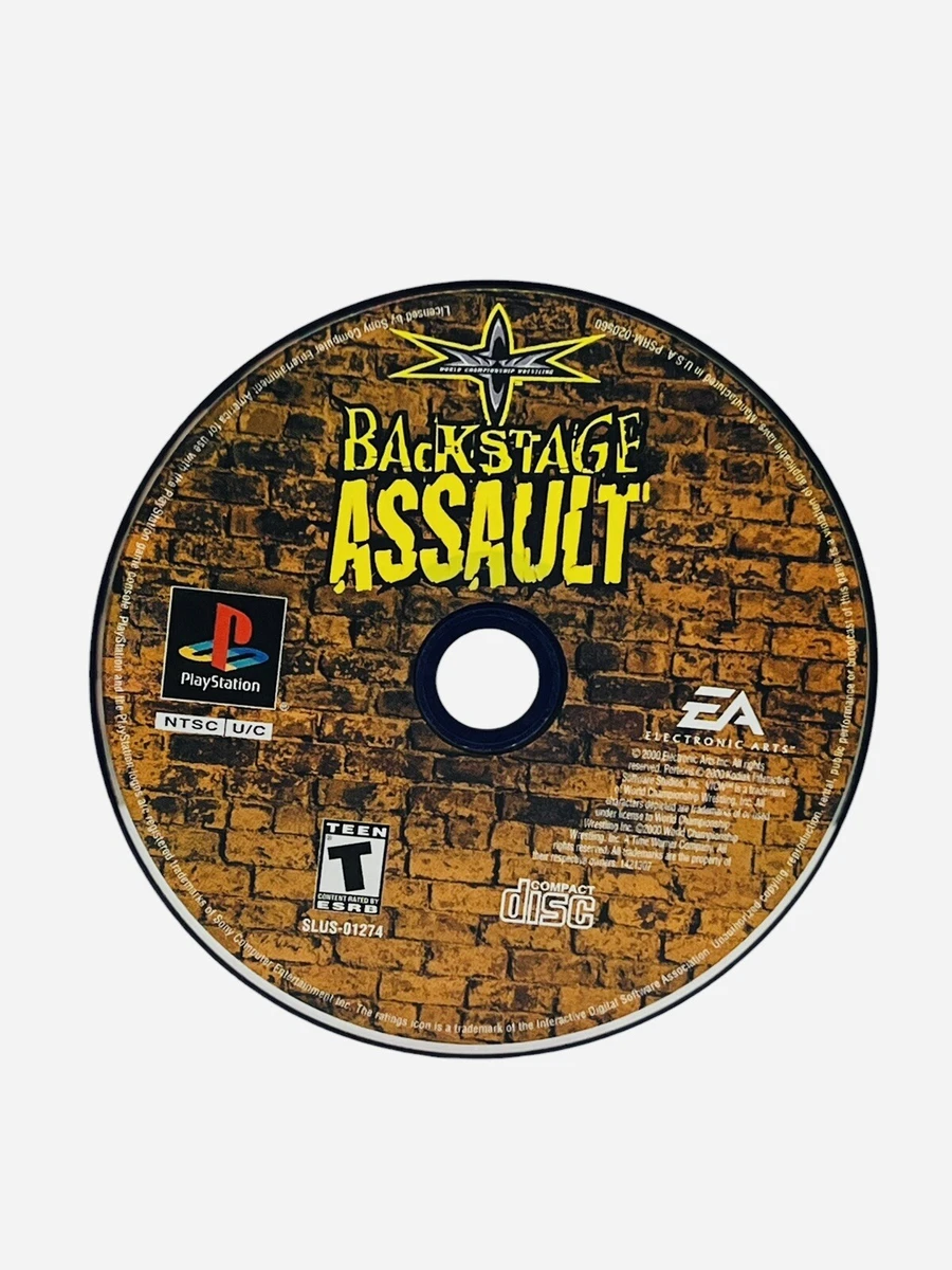 SONY PLAYSTATION 1 PS1 WCW BACKSTAGE ASSAULT EN LOOSE