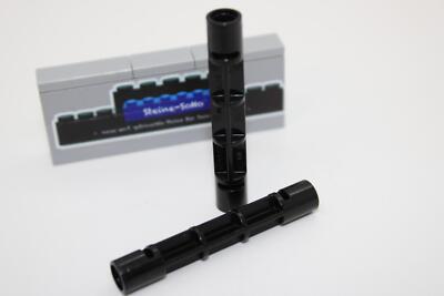 Lego (c) 4x Technic - Stütze Treppe 1x1x5 - schwarz - 40244 - Verbinder
