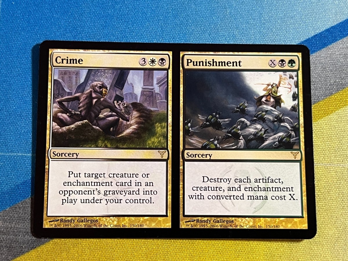 Magic the Gathering MTG Dissension CRIME PUNISHMENT | eBay