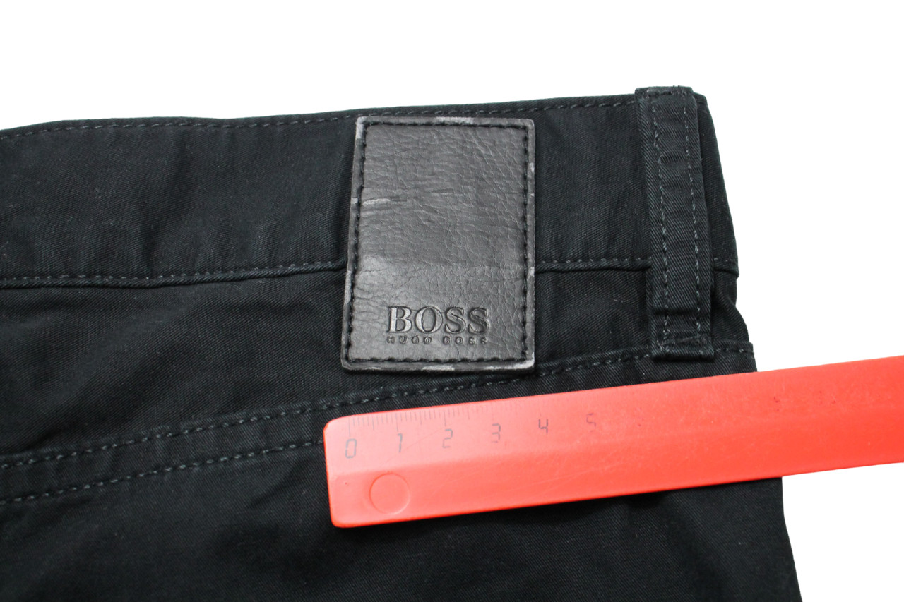 HUGO BOSS Nebraska Trousers Men's W36/L30 Regular Fit Zip Fly Pockets Black thumbnail 10