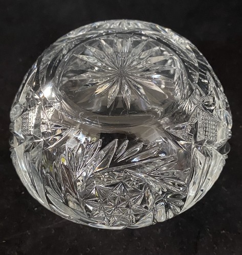 Antique Clear Cut Glass with Silverplate Lid Biscuit Jar - Picture 6 of 7