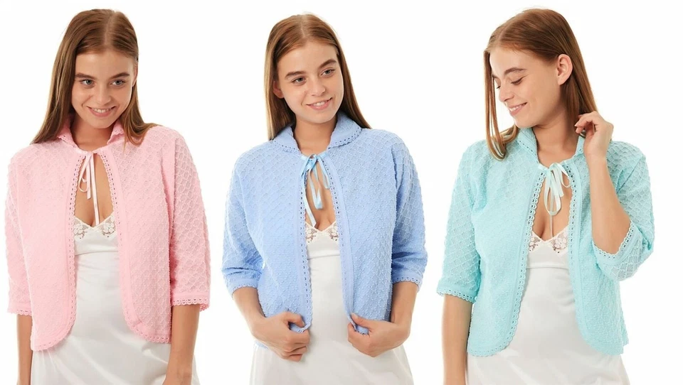 Knitted Bed Jackets Crochet Design by Lady Olga