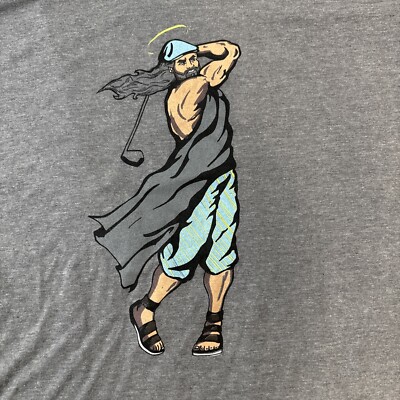 Beautiful Demise  Jesus T Shirt Gray Size XL Jesus Jump shot Religious