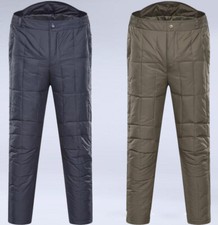 High Waist Mens Ultralight Down Pants Thick Warm Casual Trousers Winter Outdoor