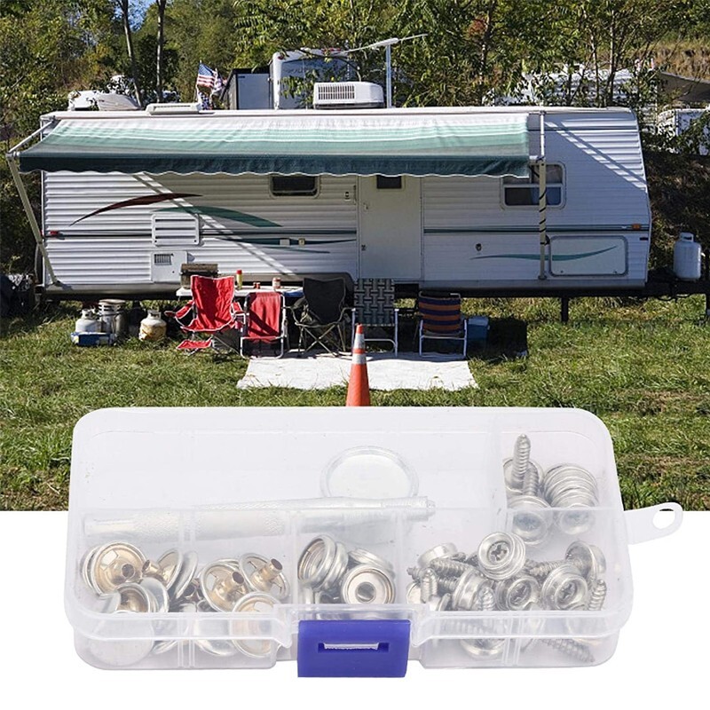 62PCS Stainless Steel Canvas to Screw Press Stud Snap Kit Boat Cover OZ AU Stock eBay