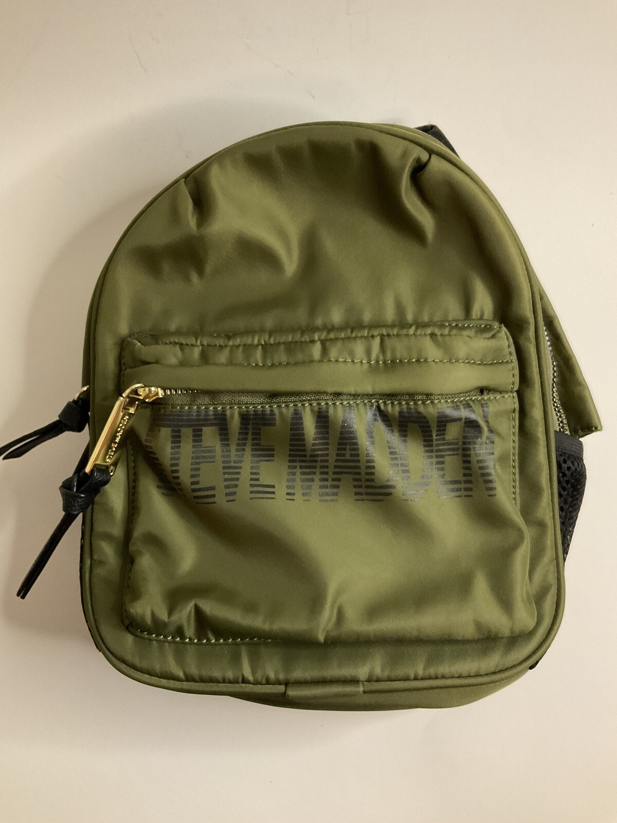 Steve Madden Mini Force Backpack Green Nylon Logo… - image 1