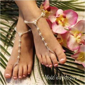 flower girl barefoot sandals