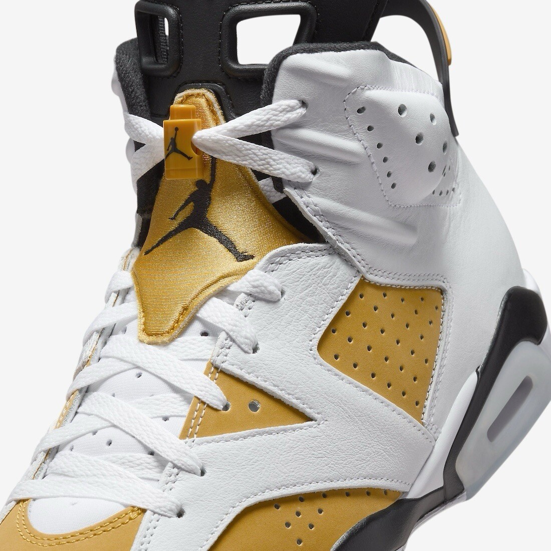 Nike Air Jordan 6 Retro White/Yellow Ochre Mens Size US 9