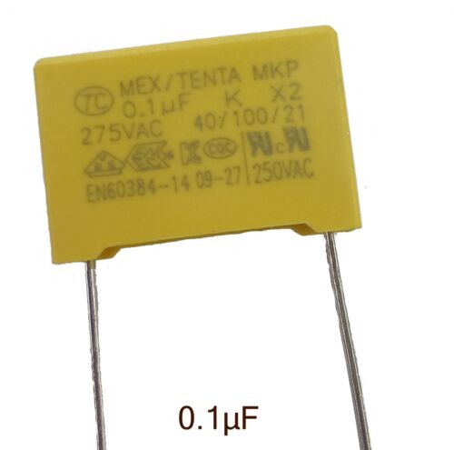 X2 Safety Capacitors 15mm Lead Pitch 275VAC Tenta MPX40 0.022uF to 1uF - Picture 6 of 28