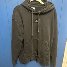 Adidas Essential FeelVivid Hoodie HE4354 Men's Size S Black Pullover Hoodie