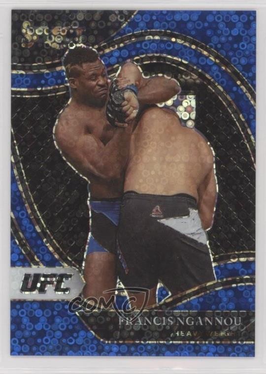 2021 Panini Select UFC Octagonside Blue Disco Prizm 95/99 Francis Ngannou pe8