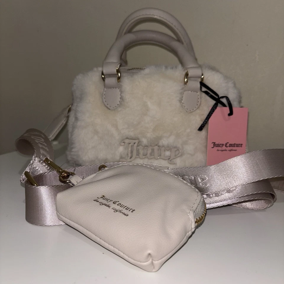 Bolso de mano Juicy Couture blanco de piel sintética con correa ajustable y monedero Foto 2 de 4