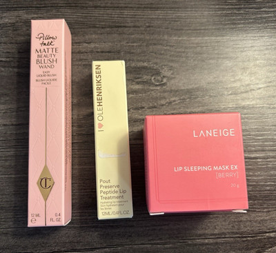 Charlotte Tilbury, Ole Henriksen, Laneige Blush Wand, Lip Treatment, Mask LOT