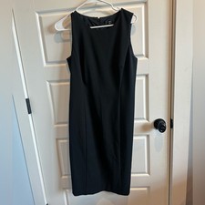 J.Crew 365 Fitted Tank Dress-Black-size 4