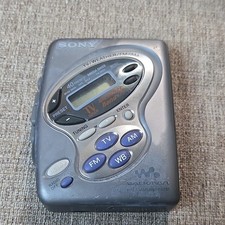 Sony Walkman WM-FX281 Cassette Player TV/Weather/FM/AM Mega Bass 40 Preset