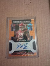 2023 Chronicles Draft Picks Orange Wave Prizm 49/75 John Ridgeway Auto