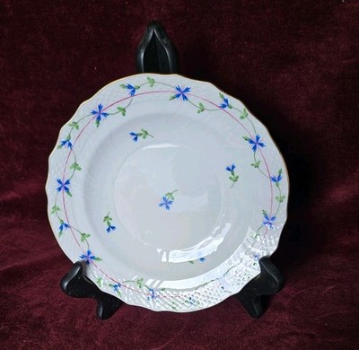 Herend Hungary Blue Garland Salad Plate(s) 7-1/2''