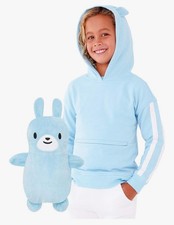 Cubcoats Kids 2 in 1 Pullover Hoodie Plush Toy Benne the Bunny Size 3