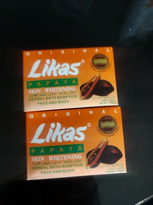 LIKAS PAPAYA Seife gegen Pickel, Flecken und Aknenarben »