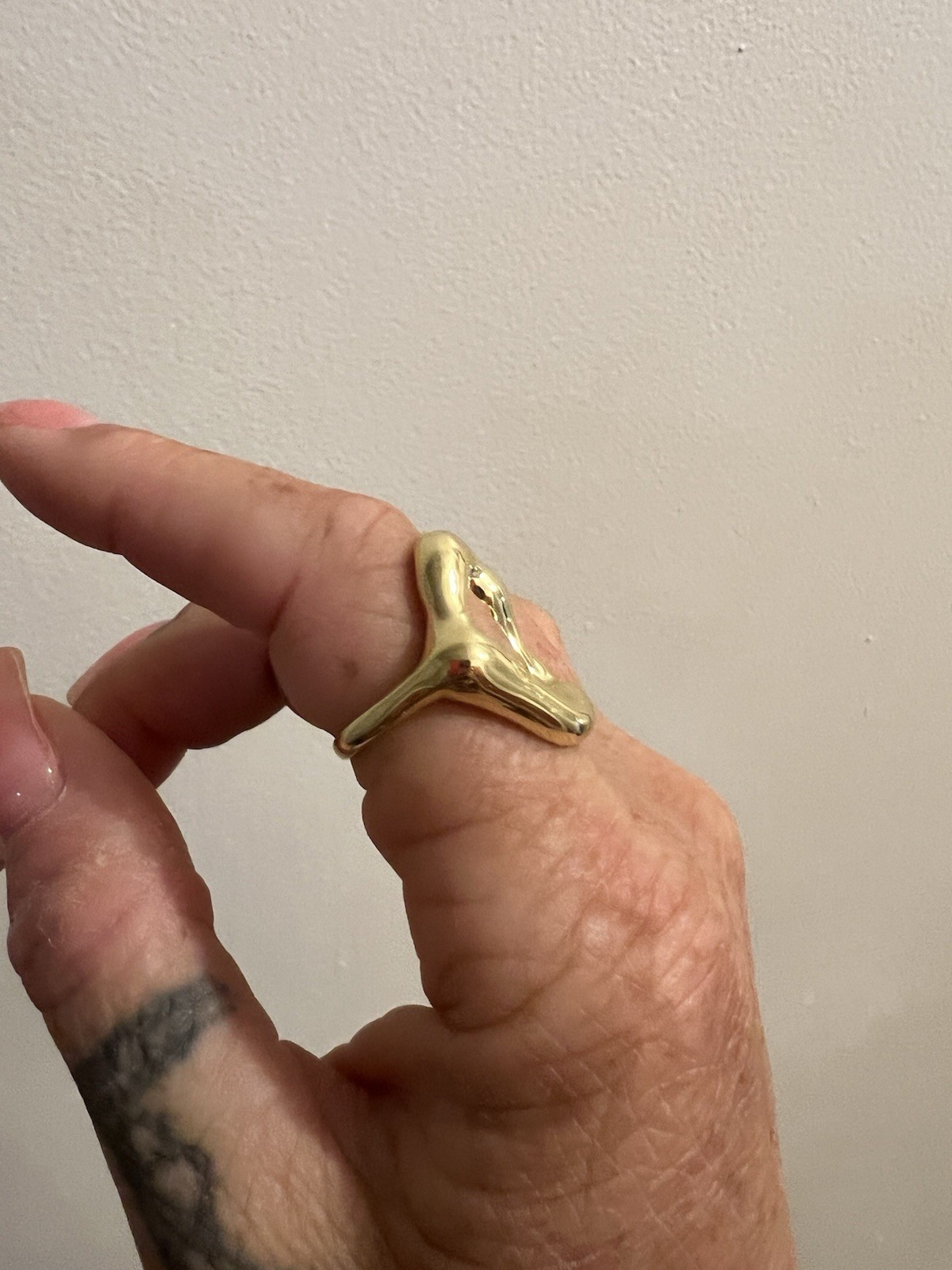 Handmade Sterling Silver Oval Statement Ring Poli… - image 3