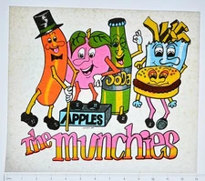 Original VINTAGE 1970s Heat Transfer | The Munchies Food Characters