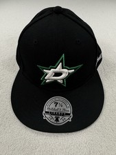 Dallas Stars Mitchell & Ness Liberty Fitted Hat Black Green Sz 7 1/2