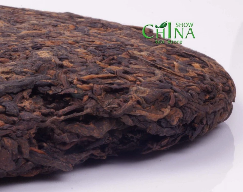 Pastel Yunnan Puer envejecido de alto nivel 1989 té de porcelana famoso * Sello verde Foto 3 de 4