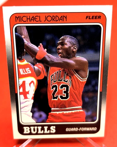 1988-89 Fleer Michael Jordan #17 Chicago Bulls 3rd Yr Card HOF Nice Centering!!